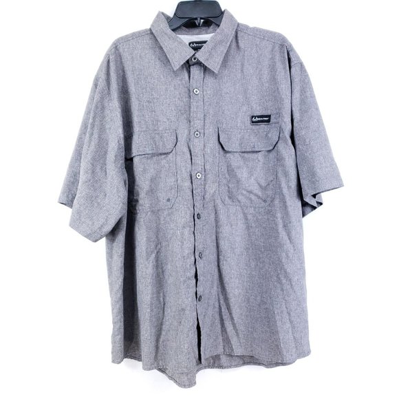 Realtree Vented Shirt Men's Size XXL Gray Short Sleeve - Picture 1 of 7